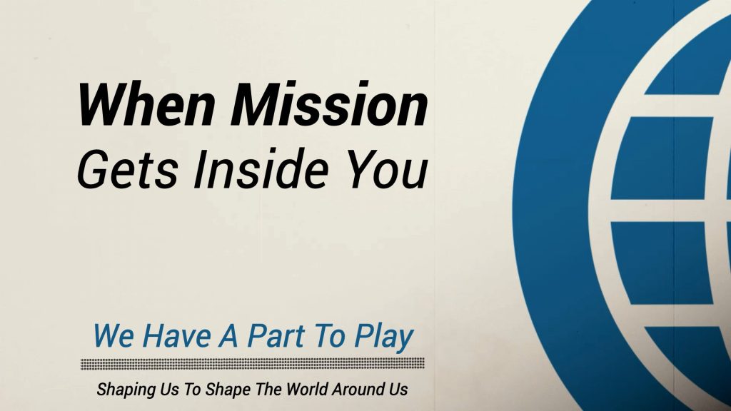 When Mission Gets Inside You :: We Have A Part To Play :: Alvin Brown