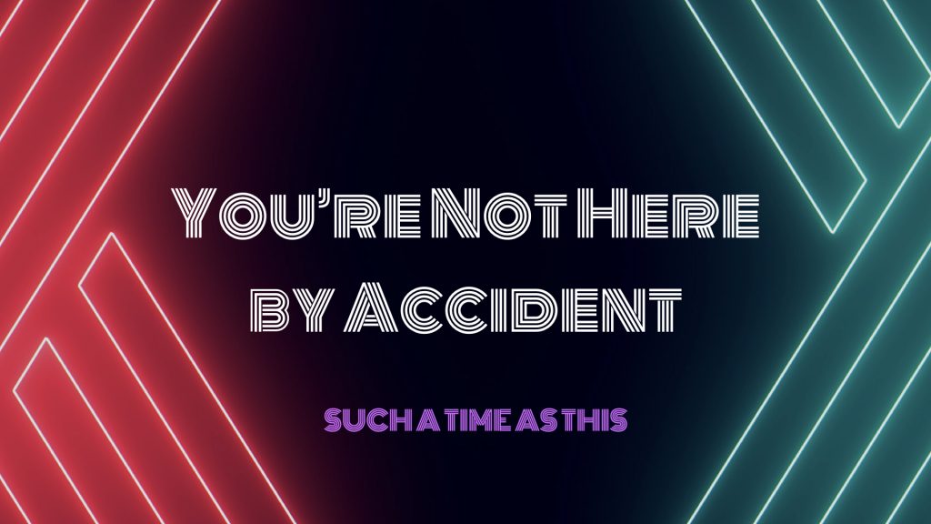 You’re Not Here by Accident :: Alvin Brown | Such A Time As This